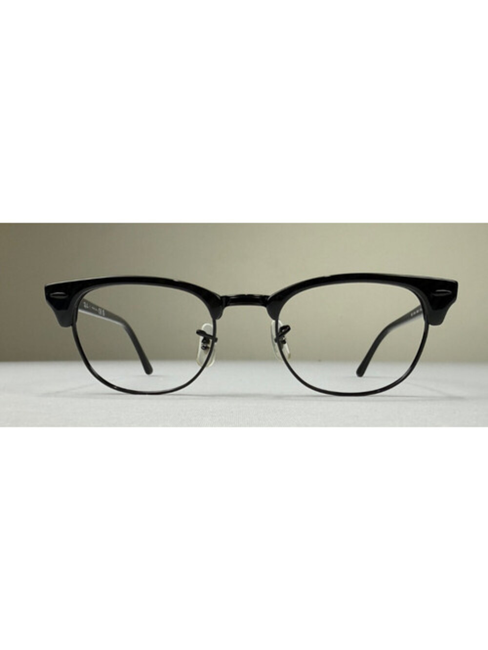 Ray-Ban Clubmaster FRAMES ONLY RB 5154 8049 Black On Striped Grey 51-21 145